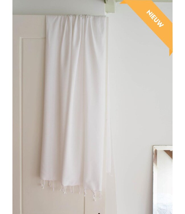 hamamdoek XL effen wit 210x100cm