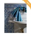 Ottomania hammamhanddoek dun oceaanblauw/jade