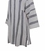 Strand sauna tuniek Breeze Paket black – met capuchon van katoen-linnen