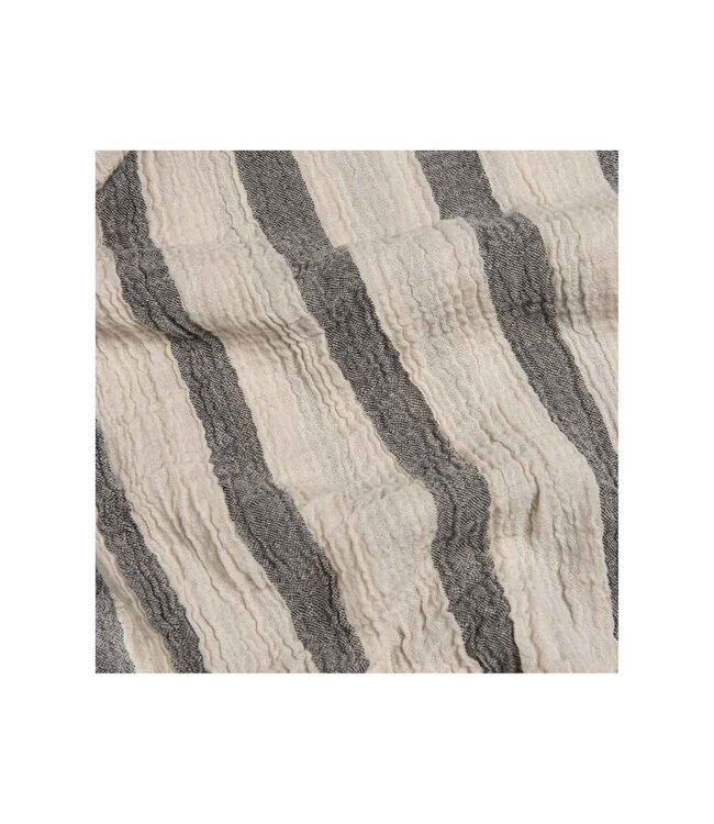 Strand sauna tuniek Breeze Paket black – met capuchon van katoen-linnen