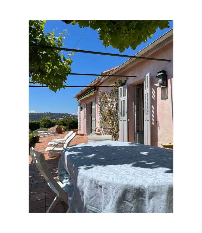 zomersprei Bloem zeegroen 230x170cm