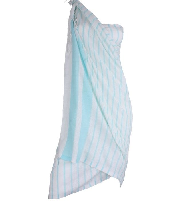 hamamdoek Aquastreeps light blue 190x90cm