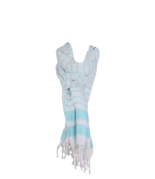 hamamdoek Aquastreeps light blue 190x90cm