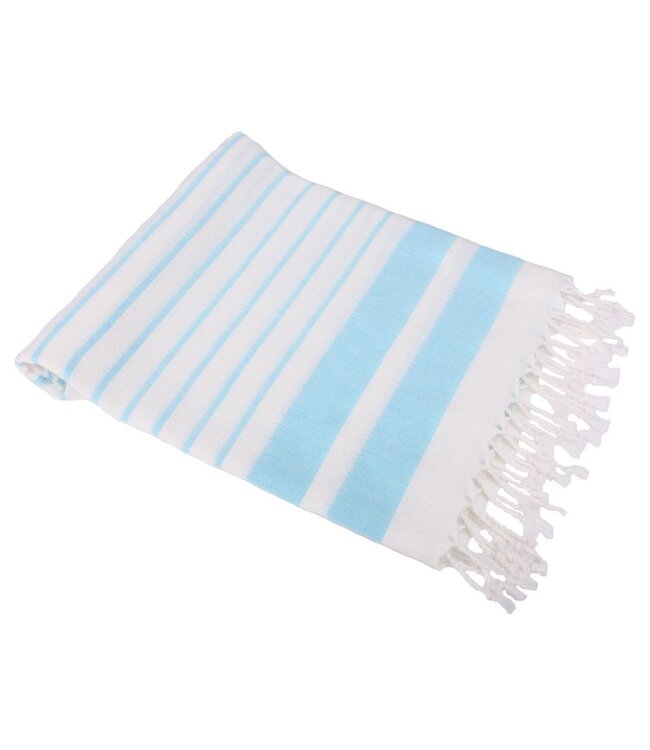 hamamdoek Aquastreeps light blue 190x90cm