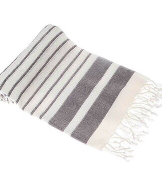 Hamams own pareo hamamdoek Aquastreeps aubergine brown
