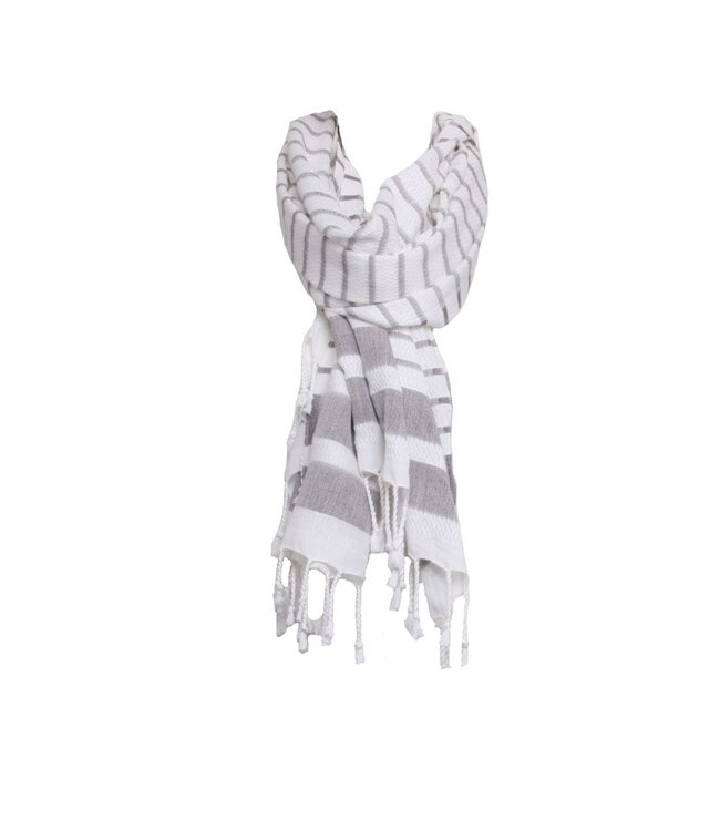 pareo hamamdoek Aquastreeps aubergine brown 190xcm