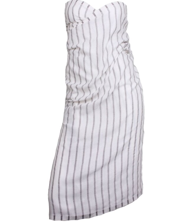 pareo hamamdoek Aquastreeps aubergine brown 190xcm