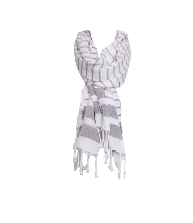 pareo hamamdoek Aquastreeps aubergine brown 190xcm