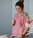 sauna en strandponcho met rits dusty rose Sultan