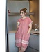 sauna en strandponcho met rits dusty rose Sultan