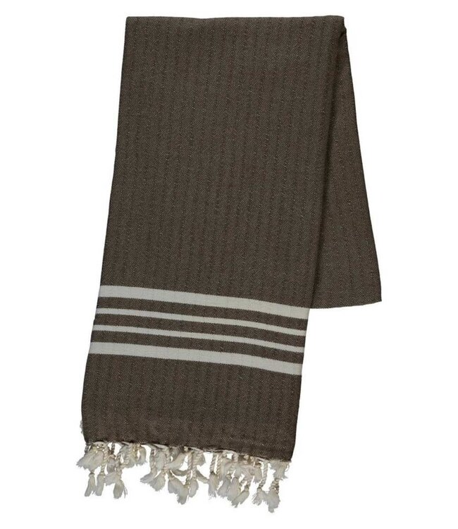 Hamamdoek XL khaki – 210x100cm – Krem Sultan