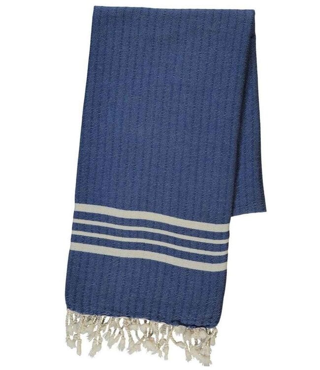 Hamamdoek XL royal blue – 210x100cm – Krem Sultan