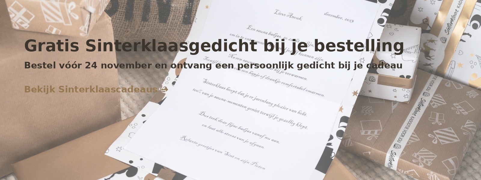 Gratis Sinterklaasgedicht bij Sinterklaascadeaus