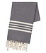 Hamamdoek XL dark grey – Krem Sultan