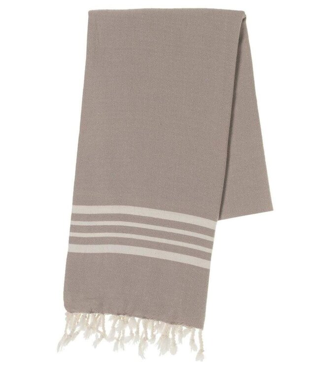 Hamamdoek XL taupe– Krem Sultan