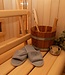 open sauna slippers grijs