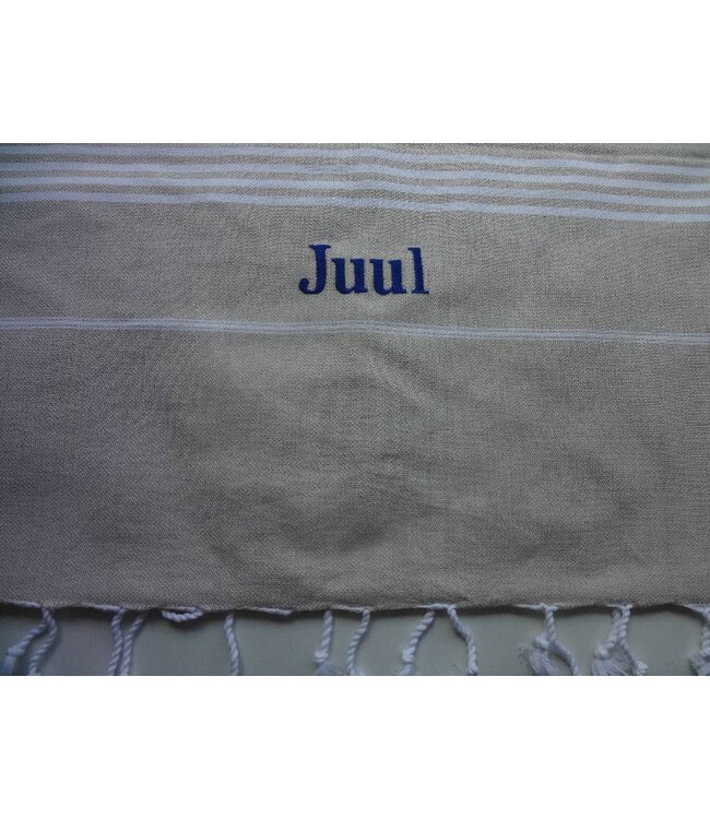 Hamamdoek borduren met naam of logo