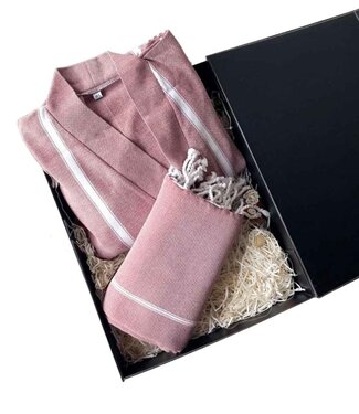 Ottomania Cadeaubox Ottomania – hamam badjas & XL hamamdoek