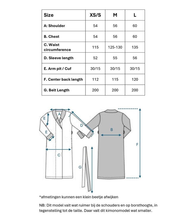 Cadeaubox Ottomania – hamam badjas maat M & XL hamamdoek (210×100cm)