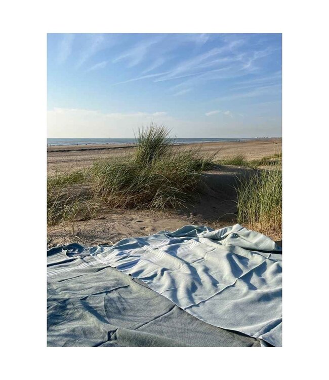 hamamdoek XL grijsgroen 210x100cm