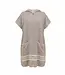 sauna poncho met rits taupe Sultan