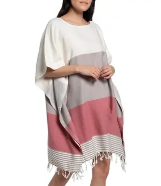 Lalay strand en sauna tuniek Sultan taupe dusty rose