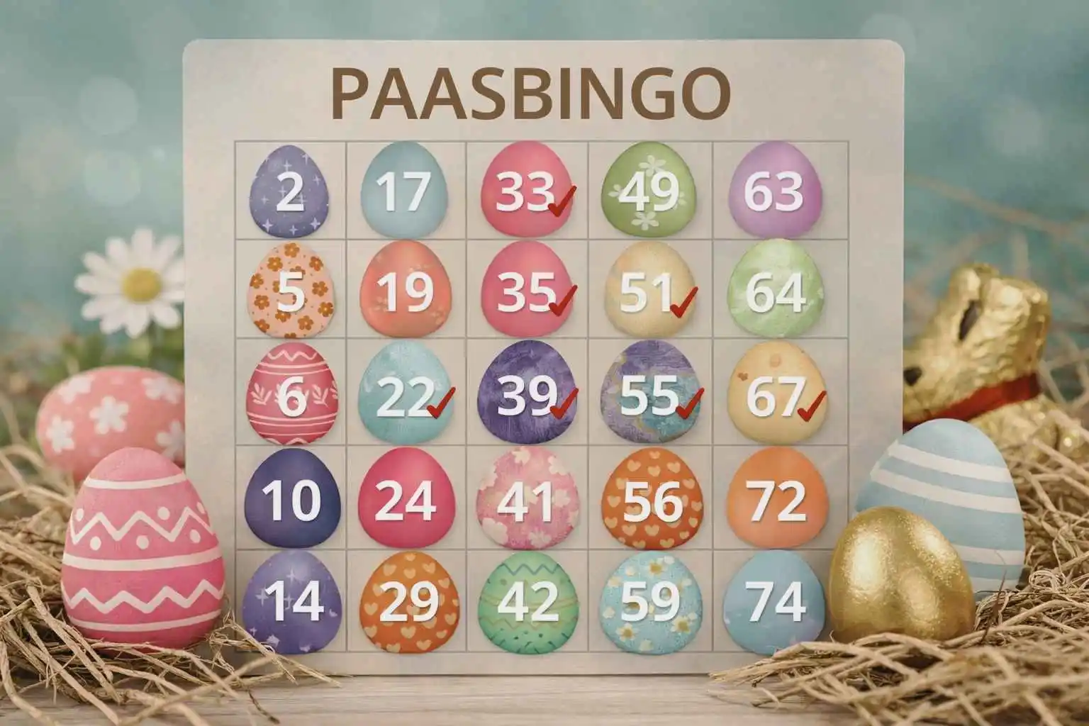 Paasbingo bij Hamamdoeken.com