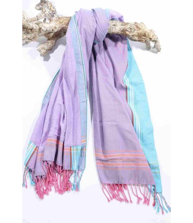 PURE Kenya kikoy strandlaken Kakamega purple pink 170x95cm
