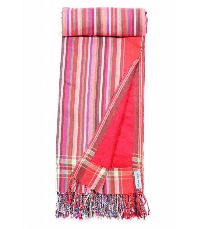 kikoy strandlaken Nyekundu red 170x95cm