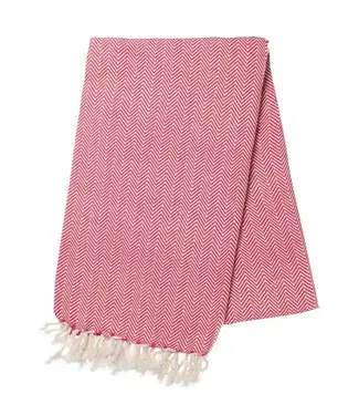 Lalay hamamdoek ZigZag fuchsia