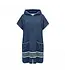 sauna en strandponcho met rits navy