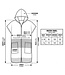 Sauna en strandponcho met rits -  Sultan Bicolore - emerald / mint