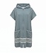 sauna en strandponcho met rits almond green