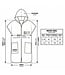 sauna en strandponcho met rits almond green