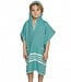 kinder strandponcho emerald
