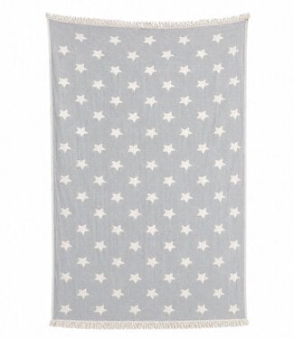 Barine Home hamamdoek Ster grijs