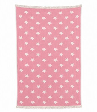 Barine Home hamamdoek Ster roze