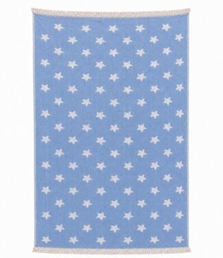 Barine Home hamamdoek Ster blauw