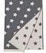 hamamdoek Ster zwart 160x90cm