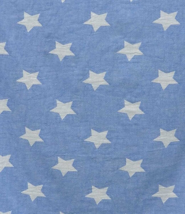 hamamdoek Ster blauw 160x90cm