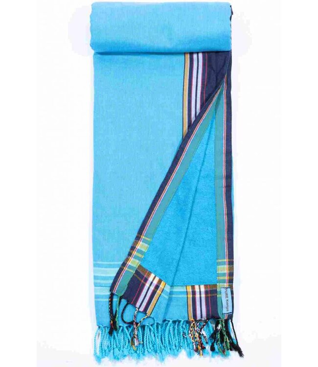 kikoy strandlaken Jambo blue 170x95cm