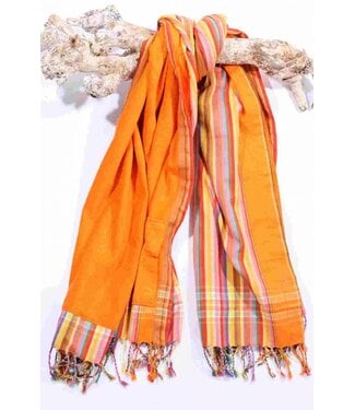 PURE Kenya kikoy strandlaken orange stripes