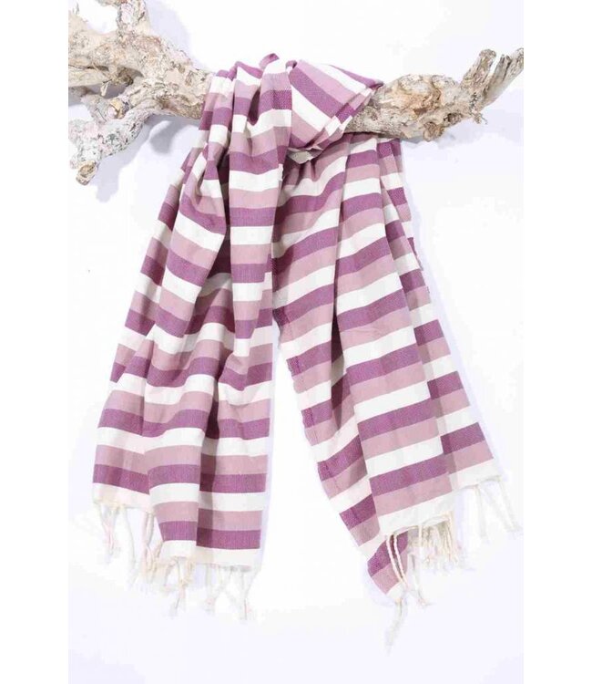 kids hamamdoek multi light purple 140x70cm