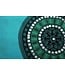 Pareo Flower turquoise seagreen 160x110cm