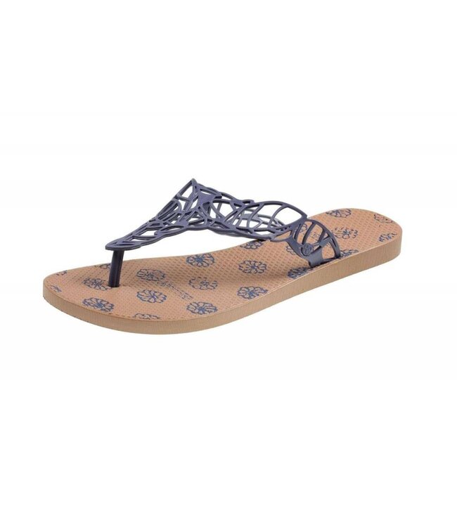 Slippers Acacia bronze & aubergine
