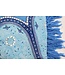 Pareo Flower blue turquoise blue 160x110cm
