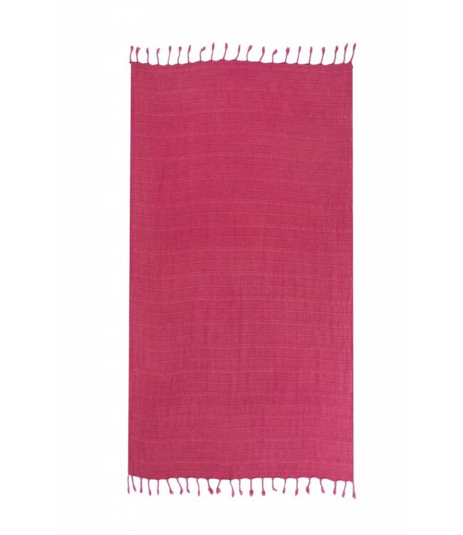 hamamdoek Stone denim red 170x85