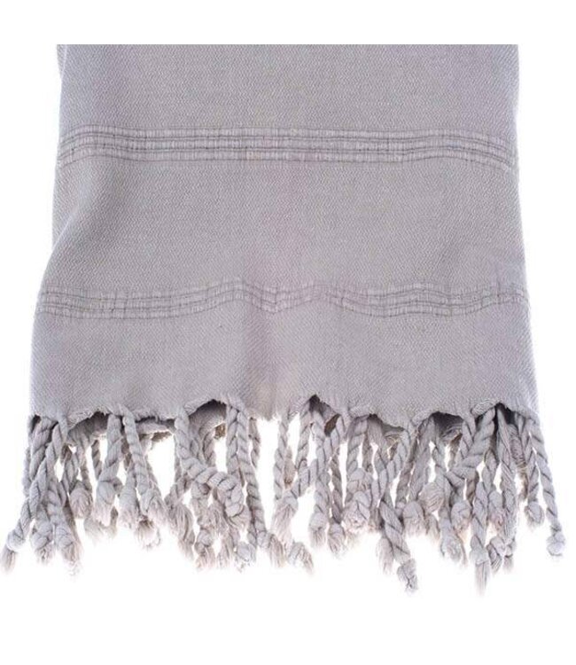 hamamdoek Stone denim cream 170x85