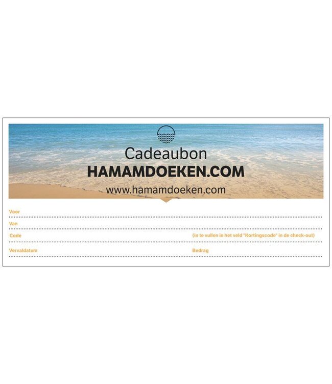 Hamamdoeken.com Cadeaubon
