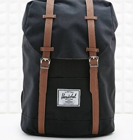 Black and brown backpack